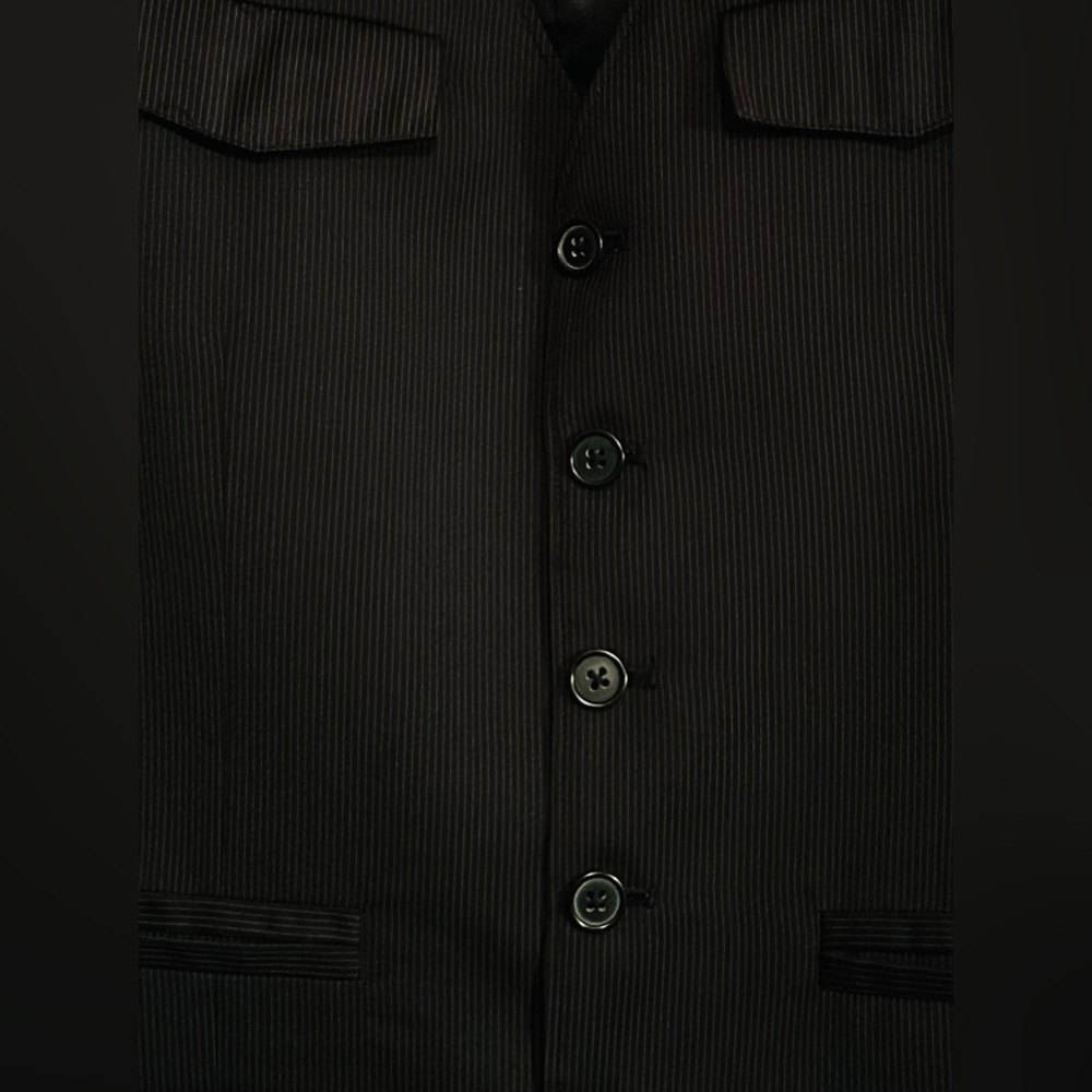 Kenneth Cole New York Black Dress Button-Up Vest - Picture 2 of 3